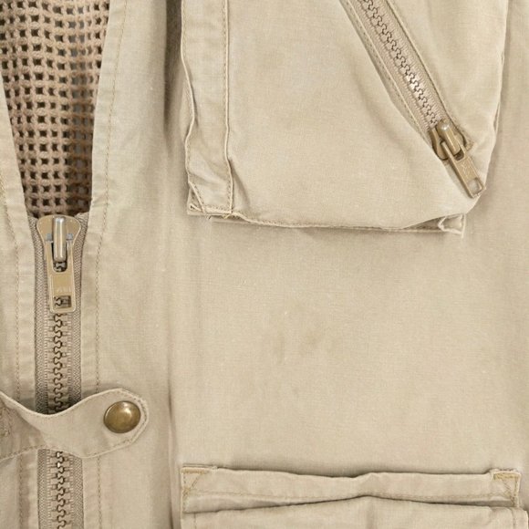 VTG Banana Republic Safari Utility 80s Vest Size S - Picture 9 of 12